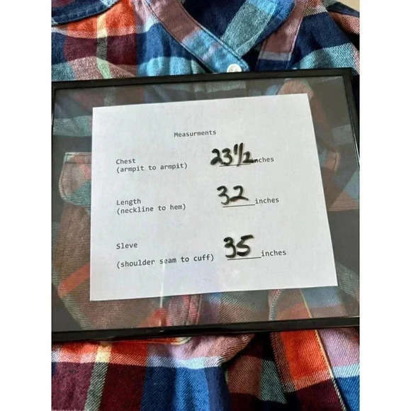 Free Assembly Men's long sleeve flannel size Large, pockets and elbow patches - Picture 12 of 16